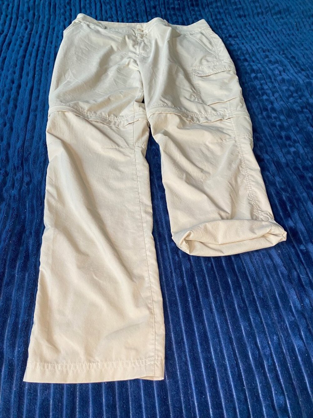 2 Pr: Columbia Utilitarian Hiking, Fishing, Sport Pants Sz: 14 Sage Green, Tan - Picture 6 of 7